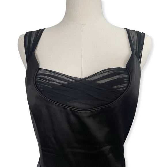 Betsey Johnson Vintage 90s Pencil Dress Size 8 M Black Y2K Whimsigoth Goth USA - Picture 2 of 16